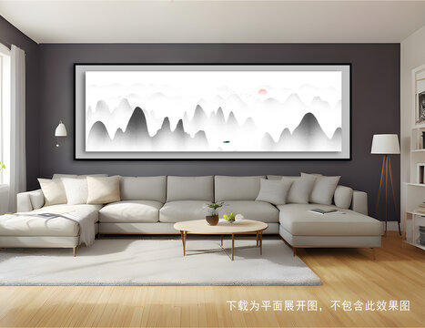 玄關(guān)山水裝飾畫