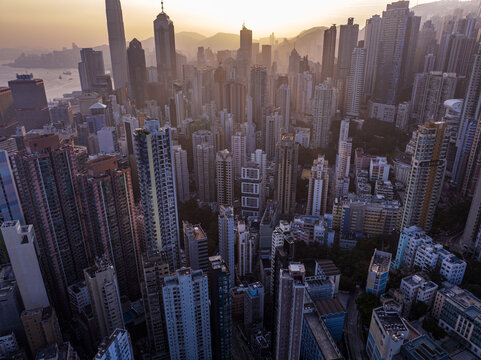 香港清晨阳光