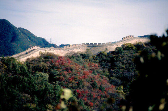 北京八达岭长城红叶岭