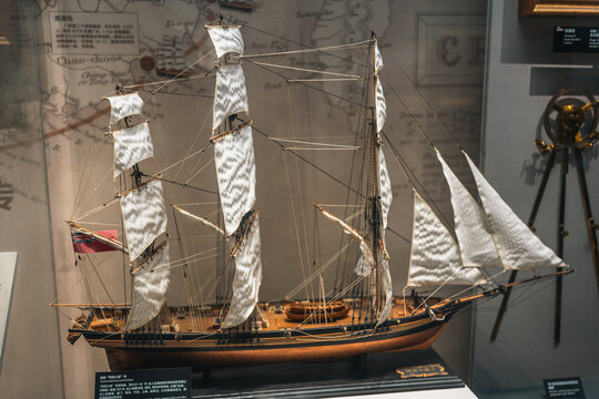 阿美士德号商船模型