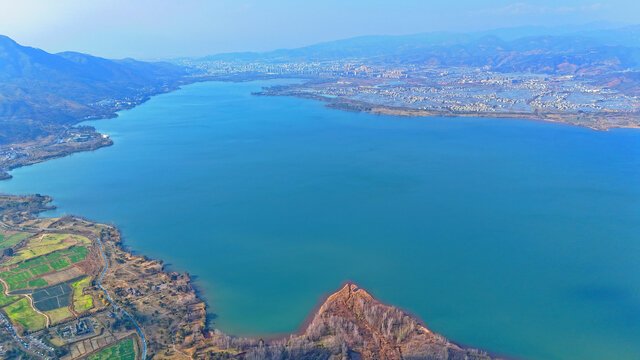 航拍四川凉山西昌邛海