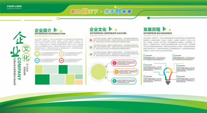 绿色企业展板