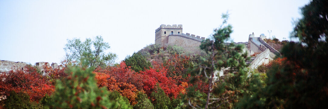 北京八达岭长城秋景