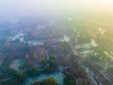 杭州西溪湿地公园自然风光