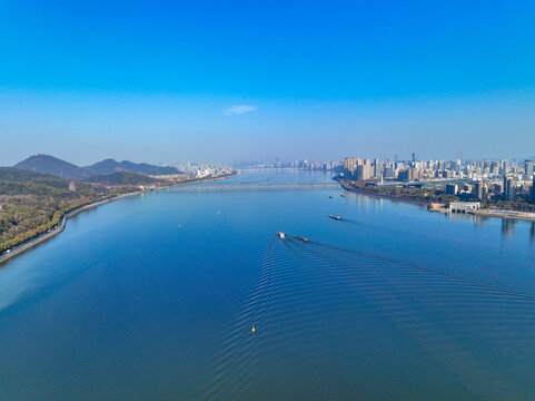 杭州城市风光航拍