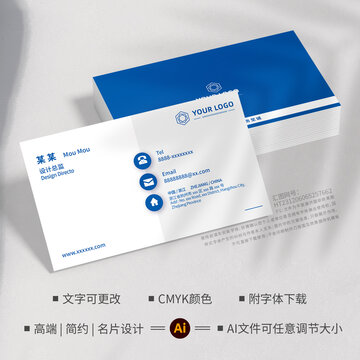 藍色網絡科技設計總監(jiān)名片