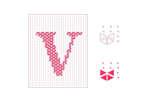 V沖孔三角圖案