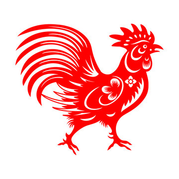 雞剪紙