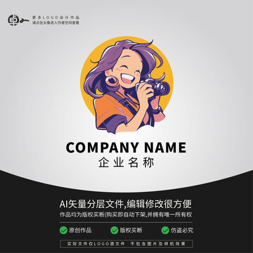 女人攝影拍照LOGO