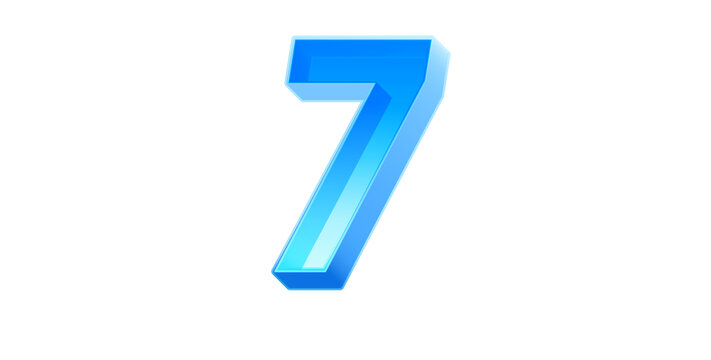 數字7科技字體設計