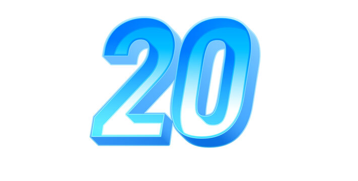 數(shù)字20科技字體設(shè)計(jì)