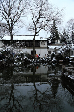 留园雪景