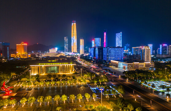 东莞中央商务区夜景