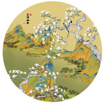 鏡心國潮山水花鳥