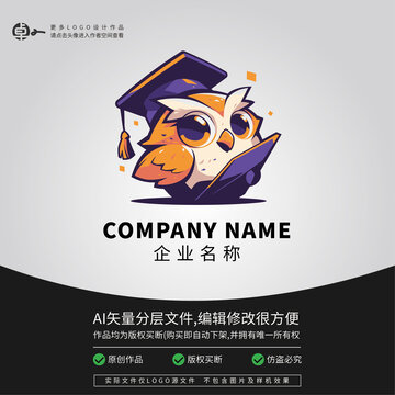 猫头鹰看书LOGO