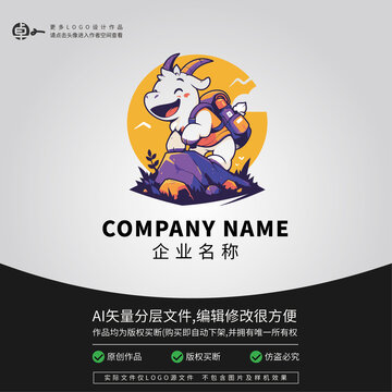 山羊戶外露營(yíng)登山LOGO