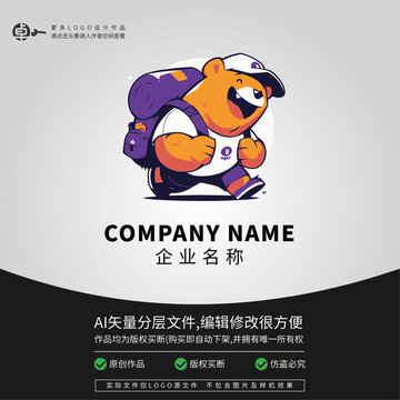 棕熊户外运动徒步LOGO