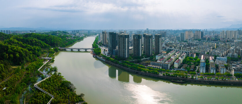 上饶城市大景