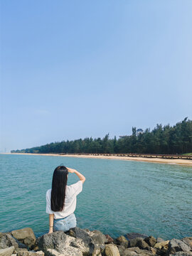 海南海口西海岸海边