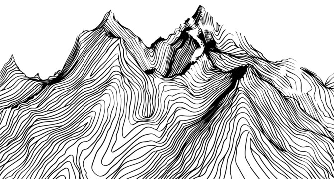線條山