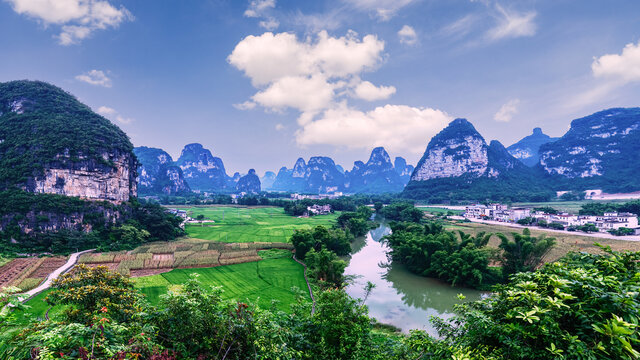 广西崇左明仕田园风景