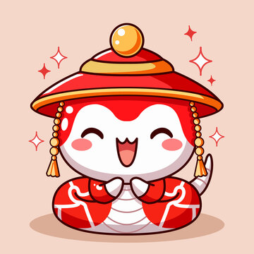 2025蛇年IP卡通形象冰箱貼