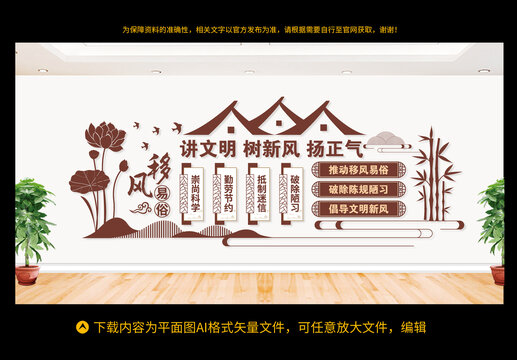 移風(fēng)易俗文化墻