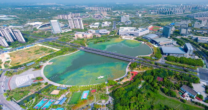 扬州明月湖城市环境