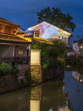 上虞丰惠古城夜景