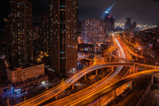 青岛城市夜景