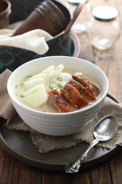 冬瓜烧鸭泡饭