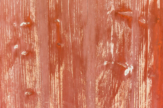 红色旧木纹理质感