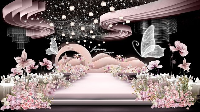 粉色婚禮