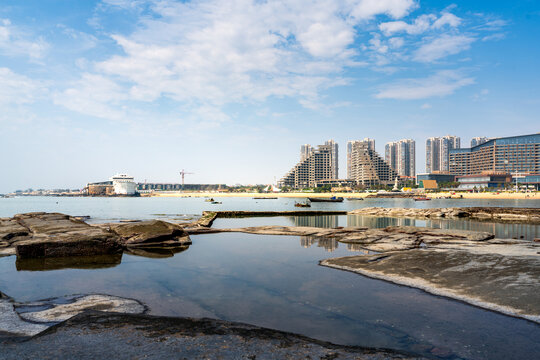 石狮黄金海岸风光