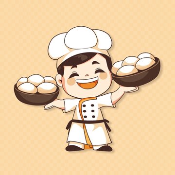 厨师卡通形象矢量餐厅人物