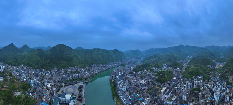 贵州镇远古镇全景