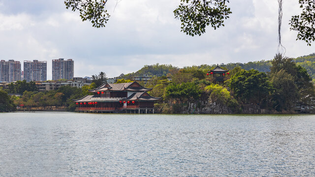 惠州西湖公園風光