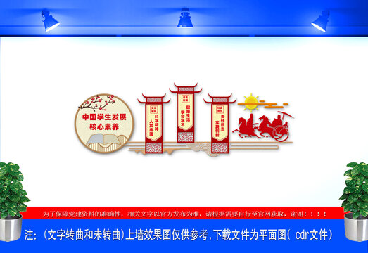 中國(guó)學(xué)生發(fā)展核心素養(yǎng)文化墻