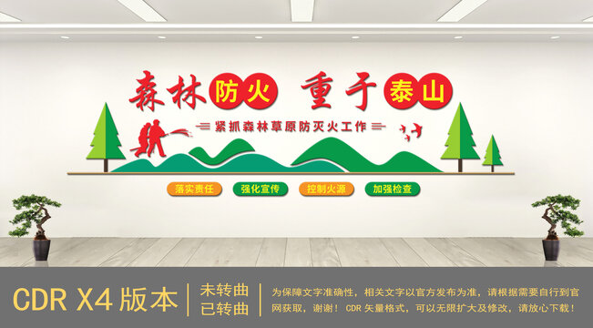 森林防火文化墻