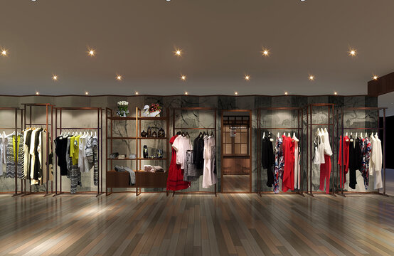 服裝專賣店效果圖