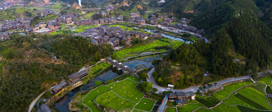 广西柳州程阳八寨春天