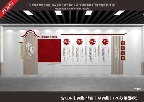 中醫(yī)文化展廳展示墻