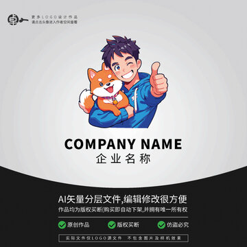 狗狗柴犬宠物店LOGO