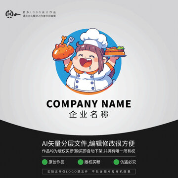 餐厅美食料理厨师LOGO