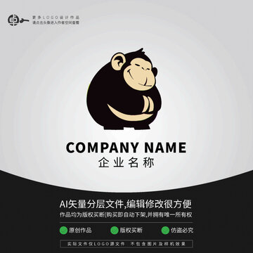 卡通猴子猩猩LOGO