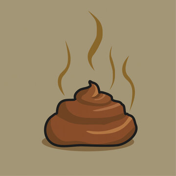 一坨臭臭的屎粑粑大便屎圖片矢量