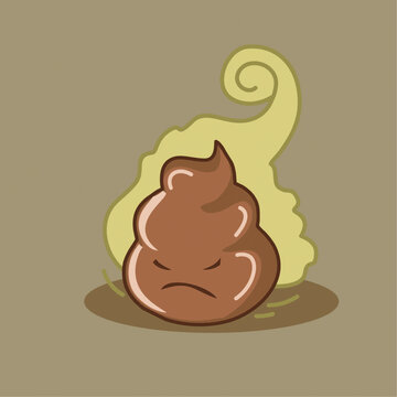 一坨臭臭的屎粑粑大便屎圖片矢量