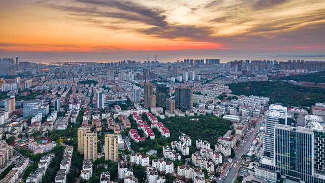 青岛城市全景