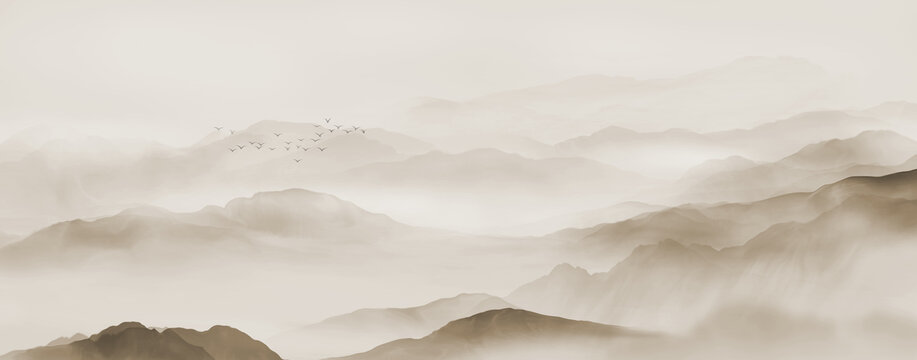 水墨山水畫