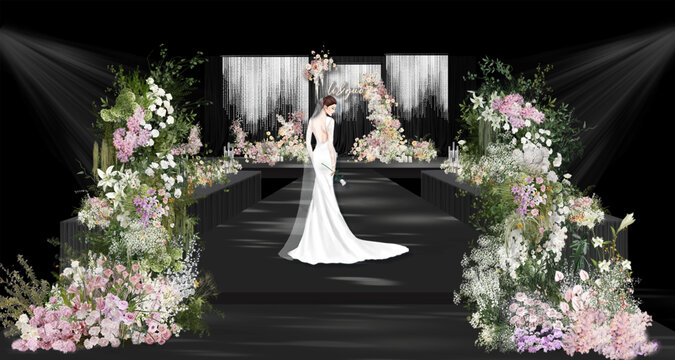 韓式婚禮效果圖